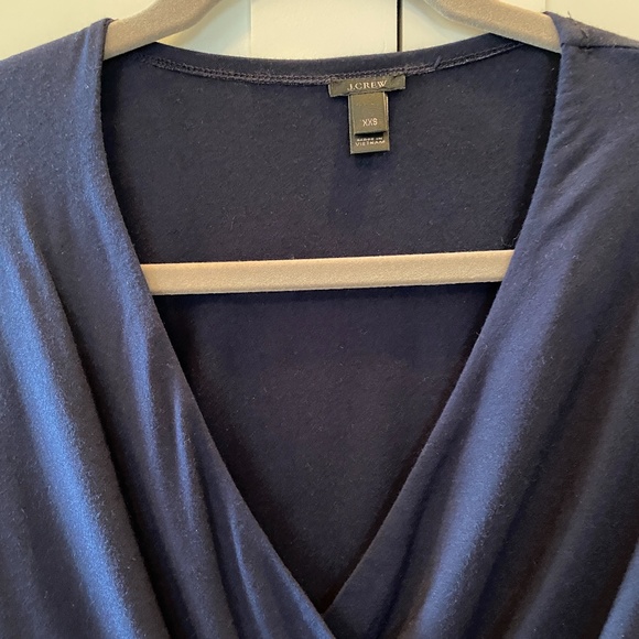 J. Crew Navy Faux Wrap Bodysuit | XXS - Picture 2 of 6
